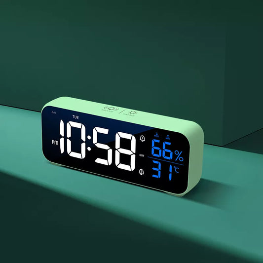Music LED Digital Alarm Clock Voice Control