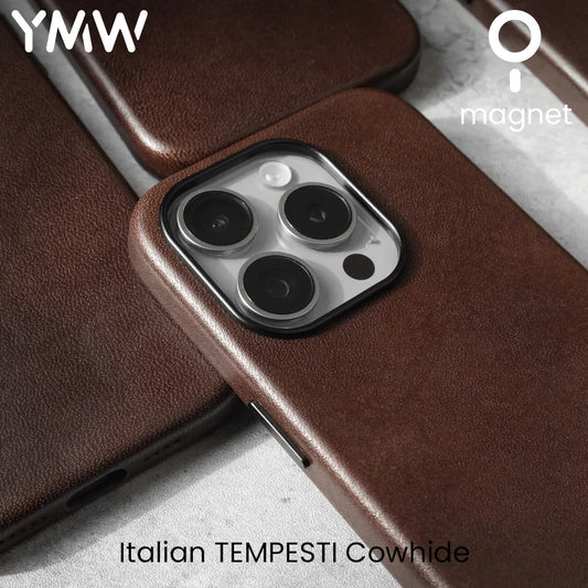 Italian Genuine Leather iPhone 15 Pro Max Case