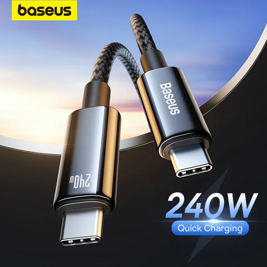 Baseus PD 240W Super Fast Charging Cables For iPhone 15