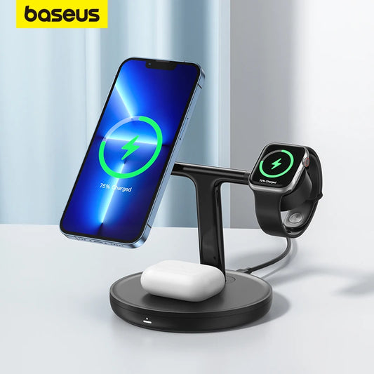 Baseus 3 in 1 20W Magnetic Wireless Chargers Stand